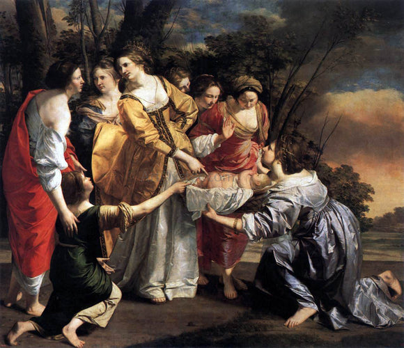  Orazio Gentileschi Finding of Moses - Canvas Art Print