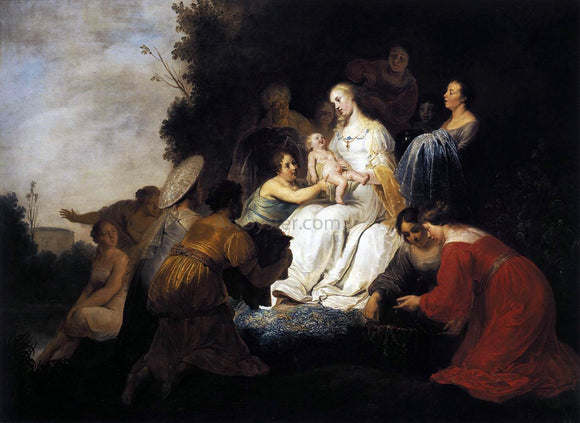  Pieter De Grebber Finding of Moses - Canvas Art Print