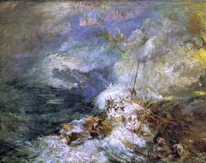 Joseph William Turner Fire at Sea - Canvas Art Print