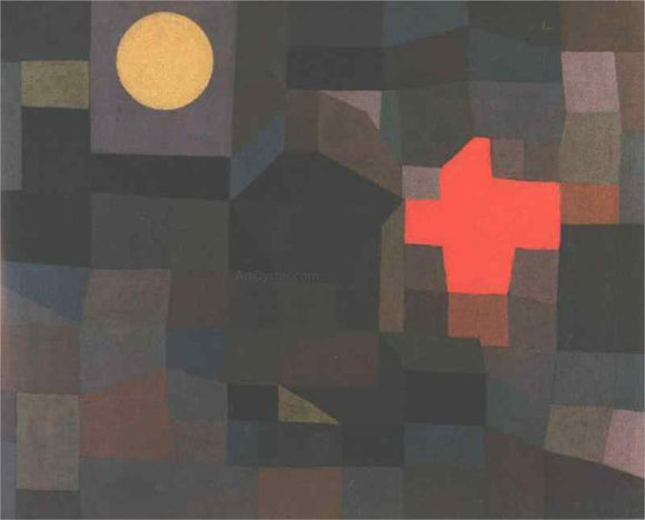  Paul Klee Fire Full Moon - Canvas Art Print