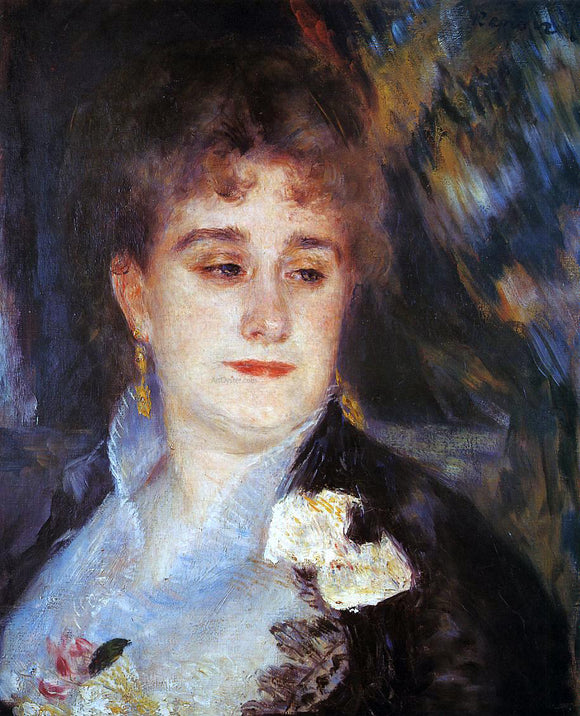  Pierre Auguste Renoir First Portrait of Madame Georges Charpeitier - Canvas Art Print