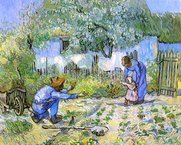  Vincent Van Gogh First Steps (after Millet) - Canvas Art Print