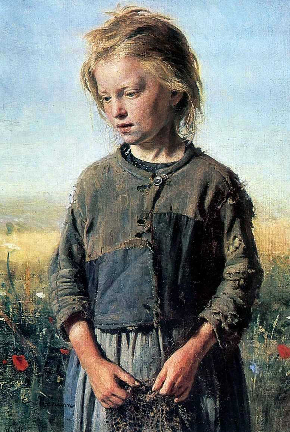  Ilia Efimovich Repin Fisher-Girl - Canvas Art Print