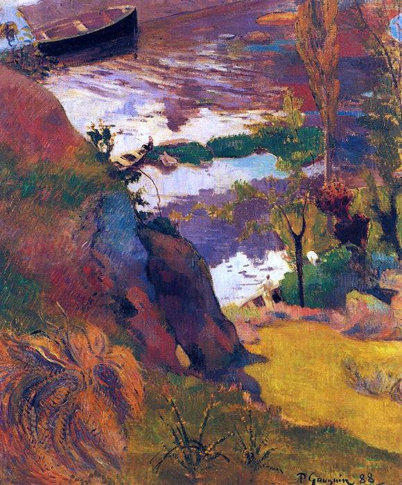  Paul Gauguin Fishermen and Bathers on the Aven - Canvas Art Print