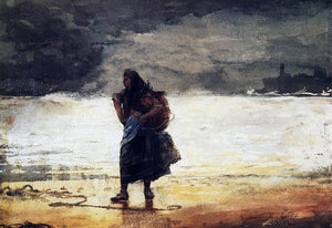  Winslow Homer Fisherwoman - Canvas Art Print