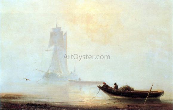 Ivan Constantinovich Aivazovsky Fishing Boats in a Harbor - Canvas Art Print