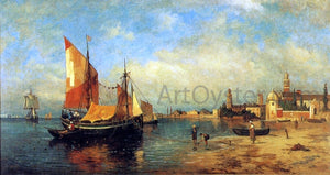  Harry Aiken Chase Fishing Boats, Venice - Canvas Art Print