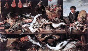  Frans Snyders Fishmonger's - Canvas Art Print