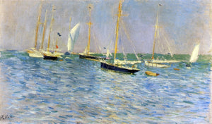  Paul Cesar Helleu Fleet of Sailboats - Canvas Art Print