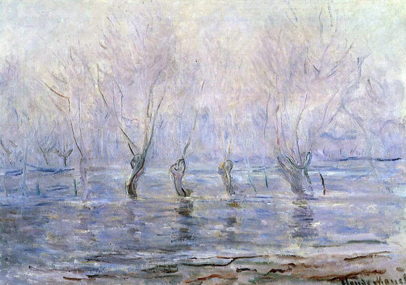  Claude Oscar Monet Flood at Giverny - Canvas Art Print