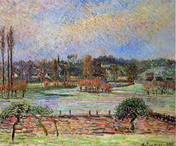  Camille Pissarro Flood, Morning Effect, Eragny - Canvas Art Print