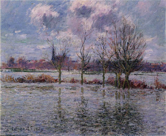  Gustave Loiseau Flood near Nantes - Canvas Art Print