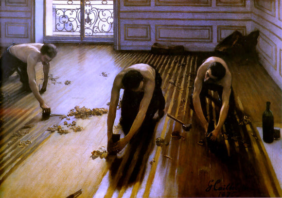  Gustave Caillebotte Floor Strippers - Canvas Art Print