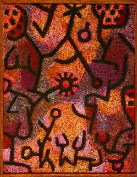  Paul Klee Flora on Rocks Sun - Canvas Art Print