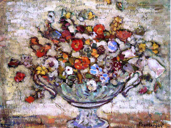  Maurice Prendergast Floral Still Life - Canvas Art Print