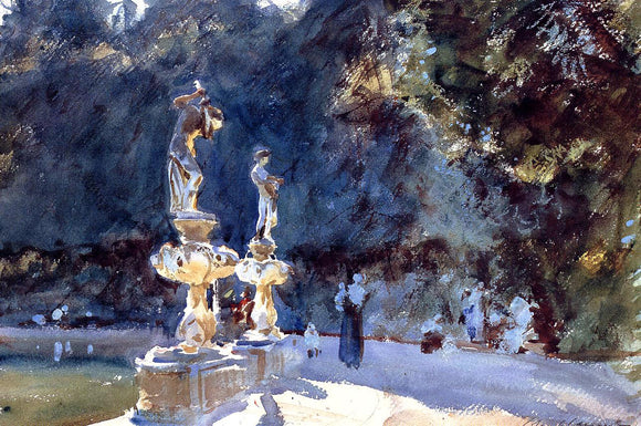  John Singer Sargent Florence: Fountain, Boboli Gardens - Canvas Art Print