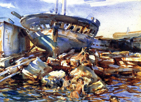  John Singer Sargent Flotsam and Jetsam - Canvas Art Print