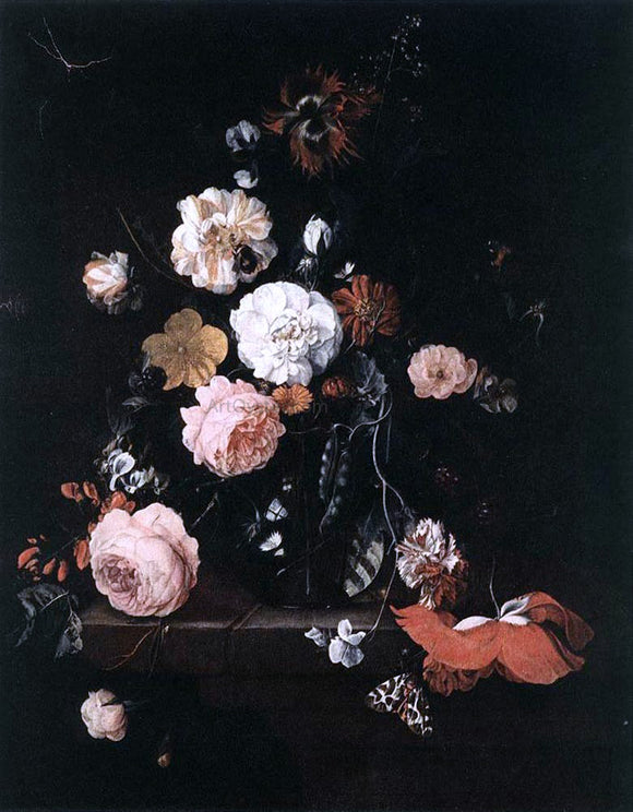  Cornelis De Heem Flower Still-Life - Canvas Art Print
