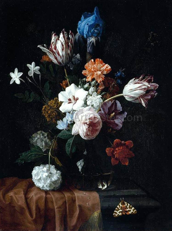  Nicolaes Van Veerendael Flower Still-Life - Canvas Art Print