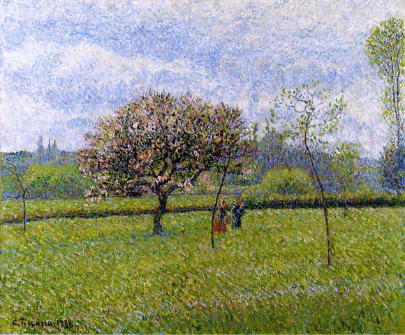  Camille Pissarro Flowering Apple Trees at Eragny - Canvas Art Print