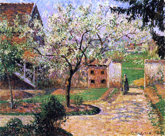  Camille Pissarro Flowering Plum Tree, Eragny - Canvas Art Print