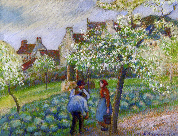  Camille Pissarro Flowering Plum Trees - Canvas Art Print