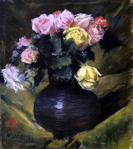  William Merritt Chase Flowers (also known as Roses) - Canvas Art Print