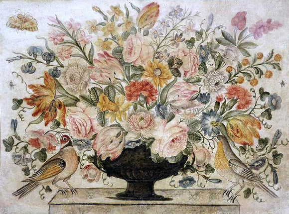  Octavianus Montfort Flowers - Canvas Art Print