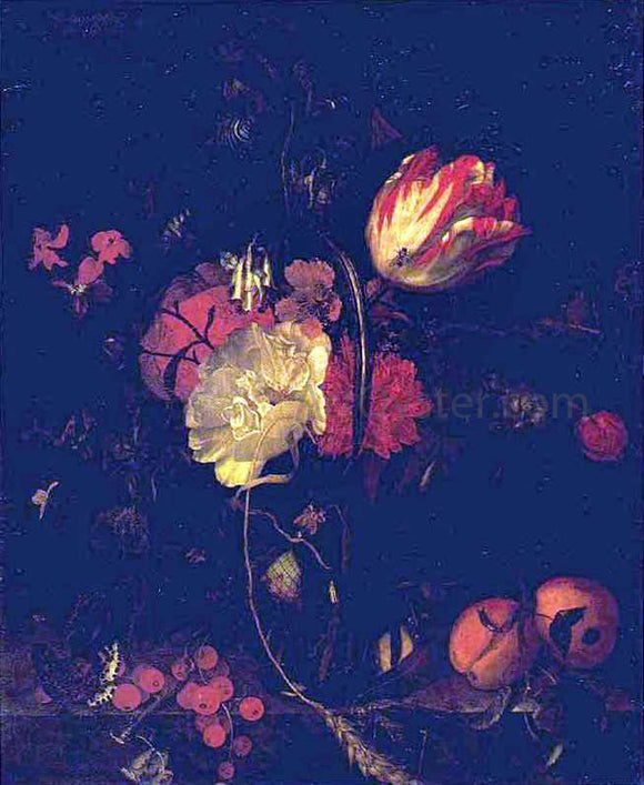  Maria Van Oosterwijk Flowers and Fruit - Canvas Art Print