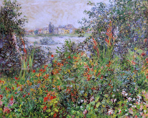  Claude Oscar Monet Flowers at Vetheuil - Canvas Art Print