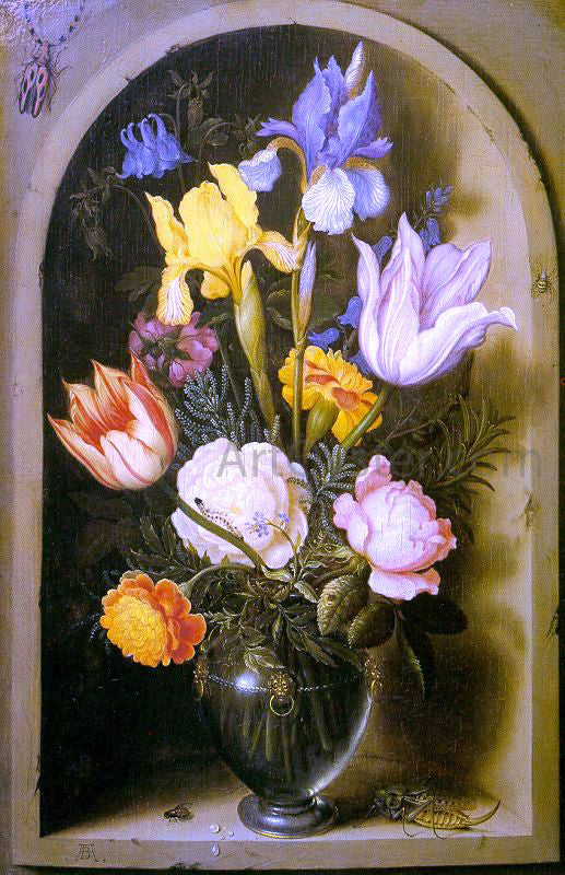  The Elder Ambrosius Bosschaert Flowers - Canvas Art Print