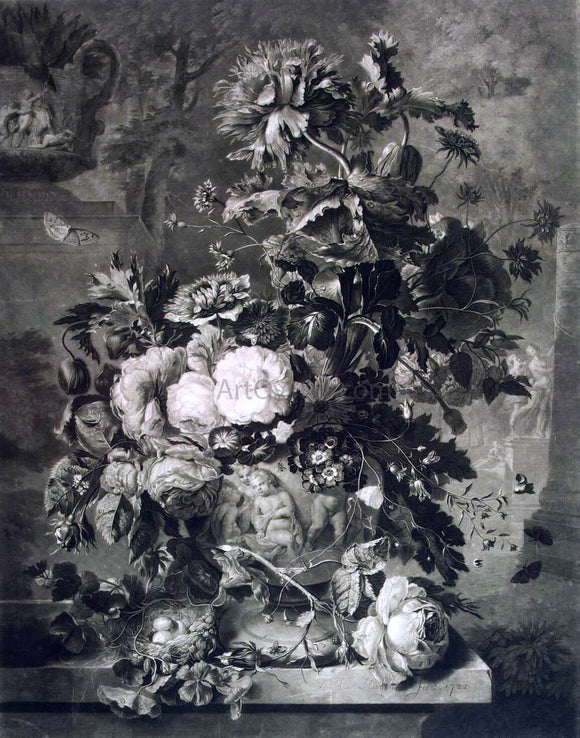  Richard Earlom Flowers - Canvas Art Print