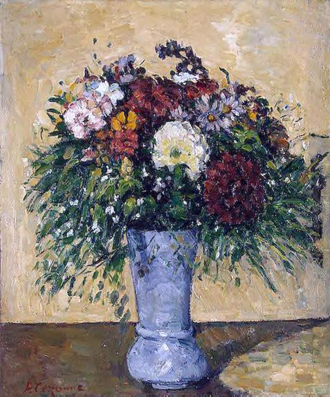  Paul Cezanne Flowers in a Blue Vase - Canvas Art Print