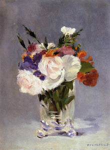  Edouard Manet Flowers in a Crystal Vast - Canvas Art Print
