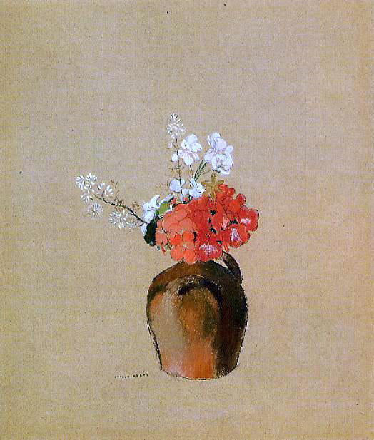  Odilon Redon Flowers in a Pot - Canvas Art Print