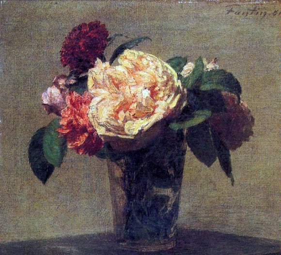  Henri Fantin-Latour Flowers in a Vase - Canvas Art Print