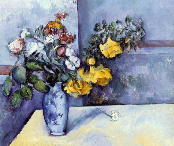  Paul Cezanne Flowers in a Vase - Canvas Art Print
