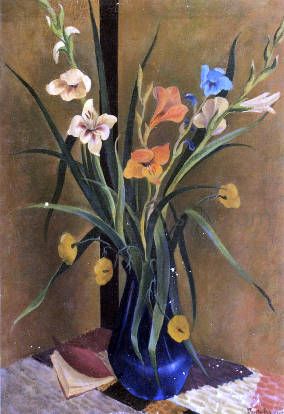  Preston Dickinson Flowers in a Vase - Canvas Art Print