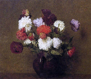  Henri Fantin-Latour Flowers: Poppies - Canvas Art Print