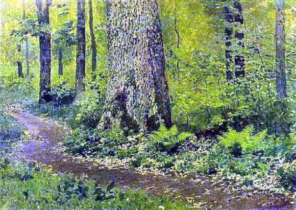  Isaac Ilich Levitan Footpath in a Forest, Ferns - Canvas Art Print