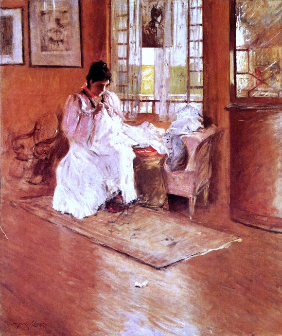  William Merritt Chase For the Little One (also known as Hall at Shinnecock) - Canvas Art Print