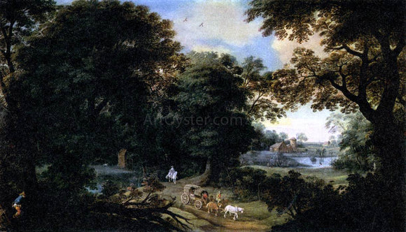  The Elder Hendrik Van der  Borcht Forest Landscape - Canvas Art Print