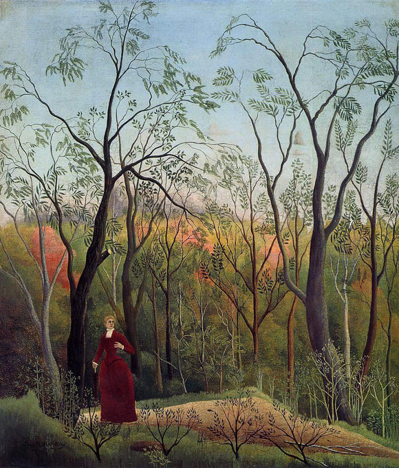  Henri Rousseau Forest Promenade - Canvas Art Print