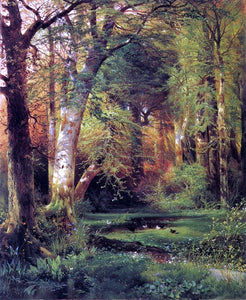  Thomas Moran Forest Scene - Canvas Art Print