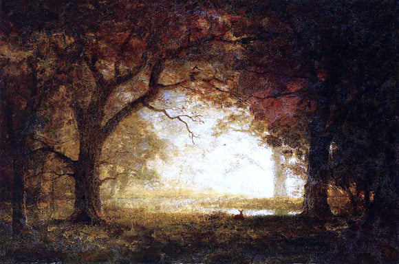  Albert Bierstadt Forest Sunrise - Canvas Art Print