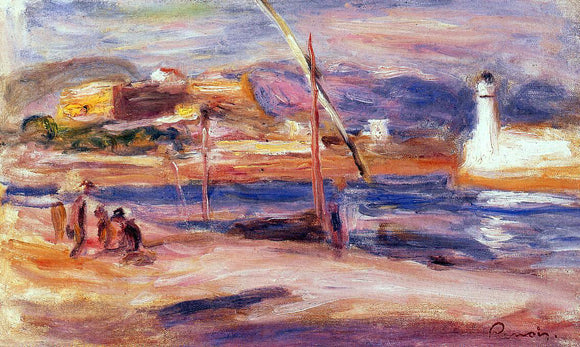  Pierre Auguste Renoir Fort Carre et Phare d'Antibes - Canvas Art Print
