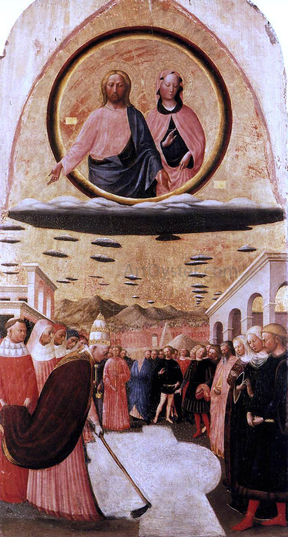  Masolino Da panicale Founding of Santa Maria Maggiore - Canvas Art Print