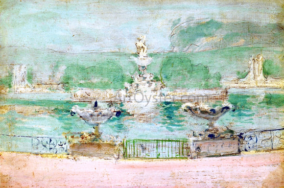  John Twachtman Fountain, World's Fair - Canvas Art Print