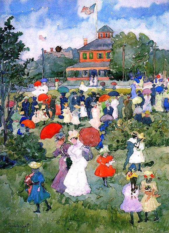  Maurice Prendergast Franklin Park, Boston - Canvas Art Print