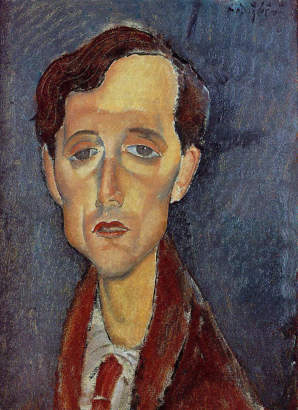  Amedeo Modigliani Frans Hellens - Canvas Art Print